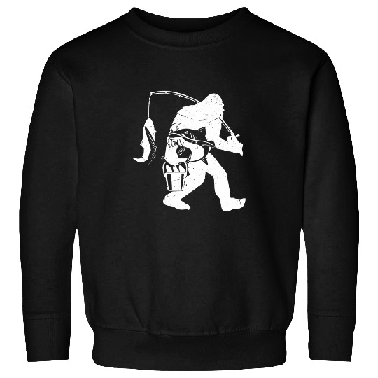 Bigfoot Pet Catfishing Bigfoot Hunting Fisherman Outdoor Fishing Sweatshirts
