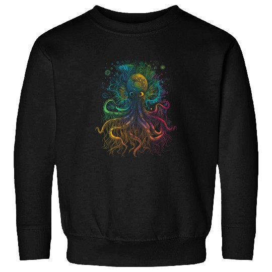 Octopus Pet Quantum Biology Octopus Microbiology Marine Life TEEMONGOUS Sweatshirts