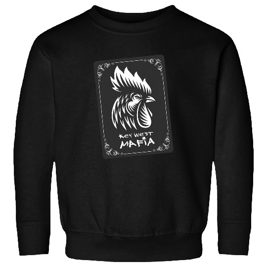Chicken Pet Key West Florida Gangster Rooster Sweatshirts