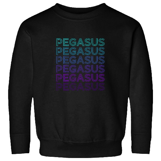 Horse Pet Pegasus Winged Horse Greek Mythology Retro Sweatshirts