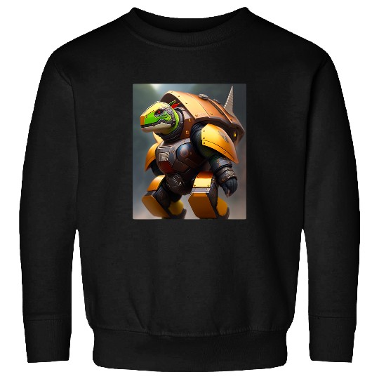 Turtle Pet Armored Turtle Behemoth Robot Futuristic Robot Art Sweatshirts