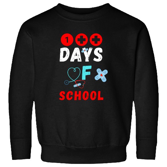 nurses Job 100 days speech therapy School nurses 100 days of school Sweatshirts