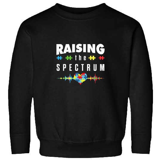 Autism Puzzle Raising The Spectrum Graphic Sweatshirts