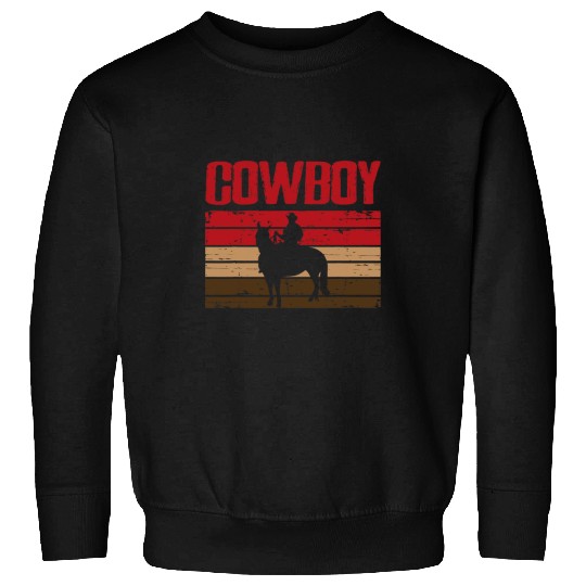 Horse Pet Cowboy Hat Rodeo Horse Western Riding Yeehaw Country Retro Sweatshirts
