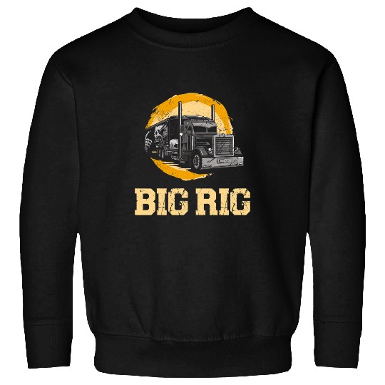 Truck Fun Trucker Truck Driver vintages Big Rig 4 Sweatshirts