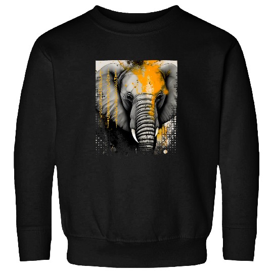 Elephant Mammal Thai Elephant Head 2Asian Buddhism Sak Yant Thailand Tattoo Sweatshirts