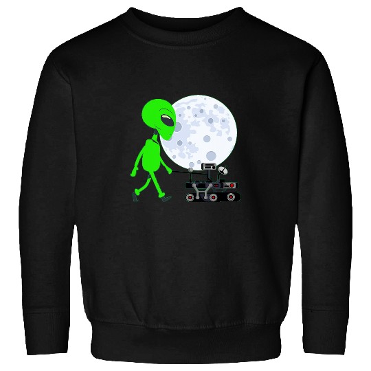 Aliens UFO Walking Space Rover 2Funny NASA Perseverance Mission Sweatshirts