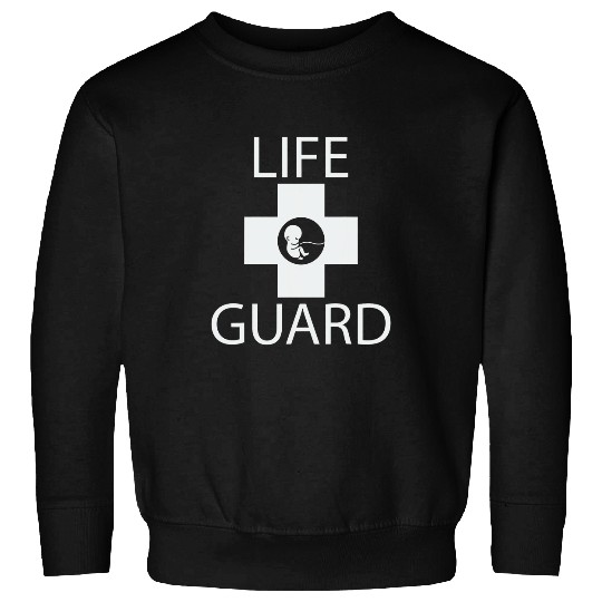 Lifeguard On Duty Protecting All Life Standing For Innocents Sweatshirts