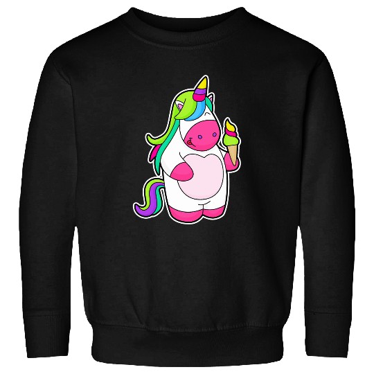 Unicorn Pet Waffle ice cream Sweatshirts