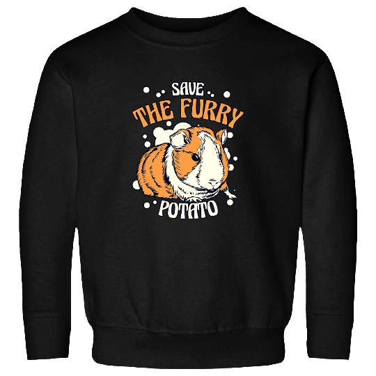Guinea Pig Pet Save The Furry Potato Long Hair American Crested Guinea Pigs 21 Sweatshirts