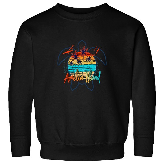 Turtle Pet Amelia Island Florida Beach Summer Vacation Sweatshirts