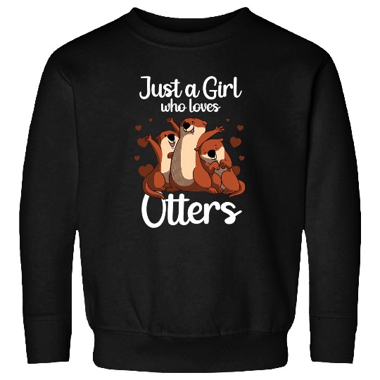 Otter Pet Design For Girls Women Sea Otter Animal Lovers 9 Sweatshirts