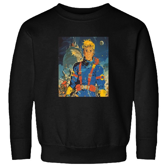 Book Fun Retro vintages 1950s Space SciFi Comic Book Outer Space Art Sweatshirts