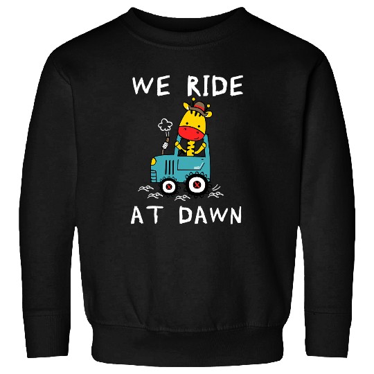 Lawn Mower Fun We Ride At Dawn Dad Lawn Mower Make Laugh Day Yard Work002 Sweatshirts