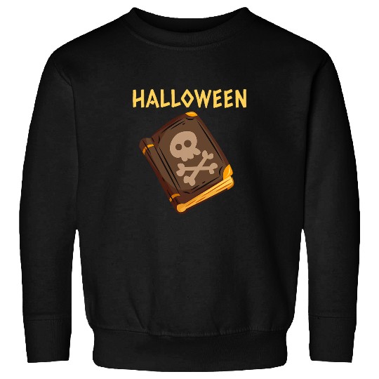 Book Fun Evil Spell Book Halloween Women Evil Spirits Book Halloween Sweatshirts