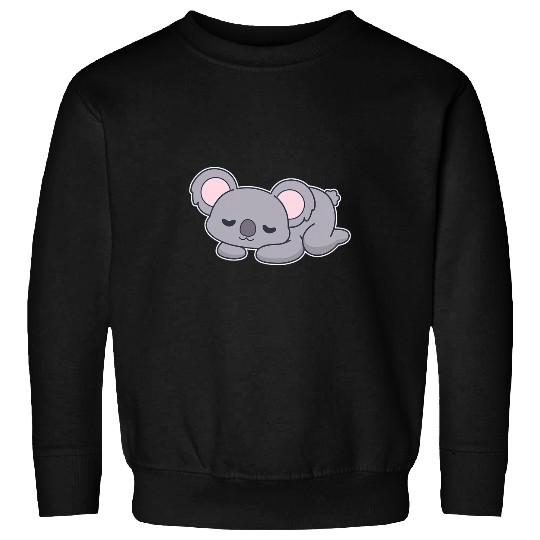 Koala Pet Cute Bored Koala Relaxing Kawaii Graphic Sweatshirts