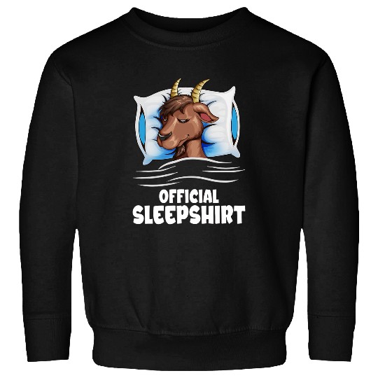 Goats Pet Is Sleeping Cute Goats Is Snoozing Official Sleep Sweatshirts