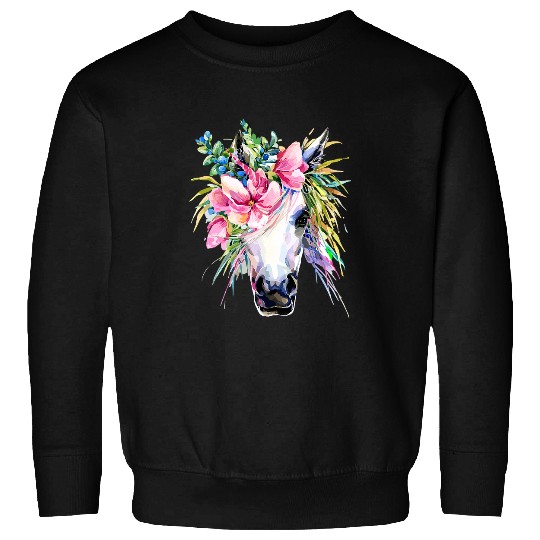 Horse Pet Hand painted Horse 19 Sweatshirts
