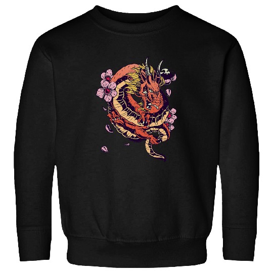 Dragon Pet Japanese Dragon Creature Mythological Sweatshirts