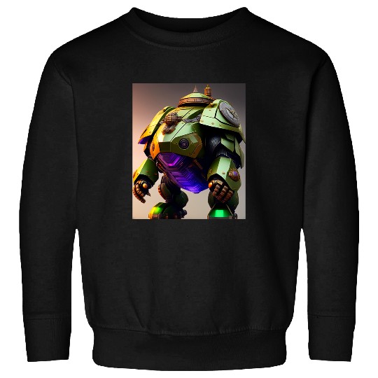 Turtle Pet Armored Turtle Behemoth Gigantic Robot Futuristic Robot Art Sweatshirts