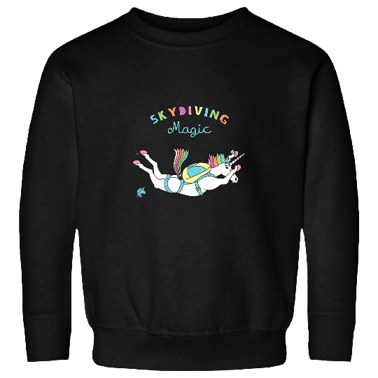 Unicorn Pet Skydiving Magic Sweatshirts