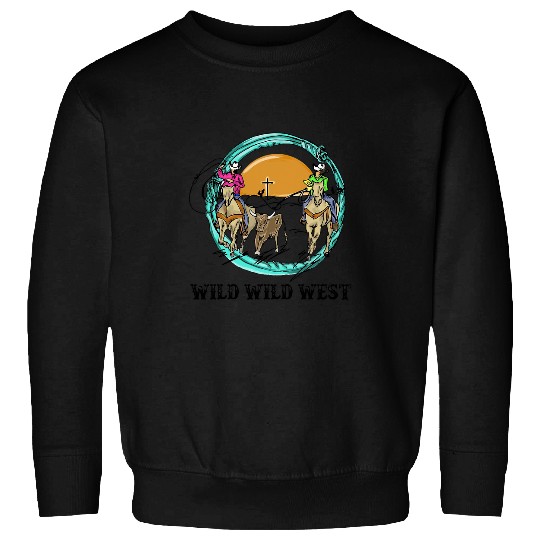 Horse Pet Cowboy Cowgirl Riding Horse Wild Wild West Western Country Sweatshirts