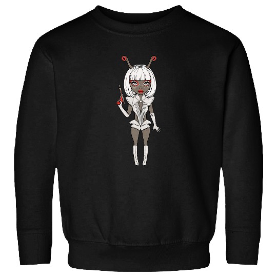 Aliens UFO Gothic Space Alien Girl Fairy Grunge Cottagecore Fairycore Sweatshirts