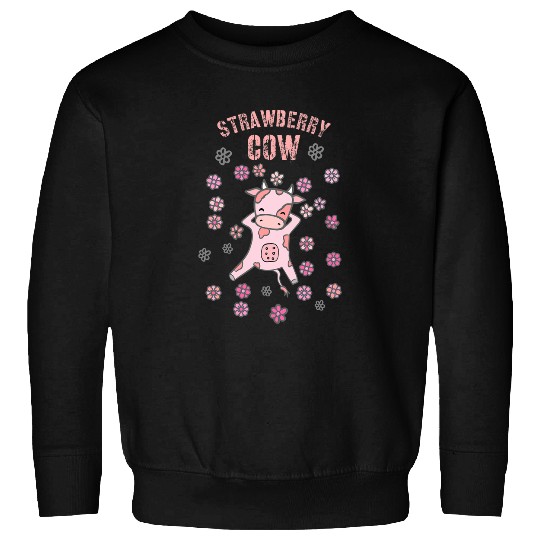 Cow Pet Strawberry Cow Design Kawaii CowGift for Sweatshirts