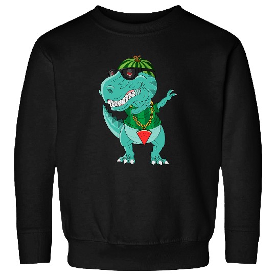 Dinosaur Pet Watermelon Dinosaur Melon TRex Kids Sweatshirts