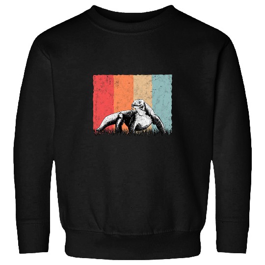 Komodo Pet Dragon Retro Monitor Lizard vintages 2 Sweatshirts