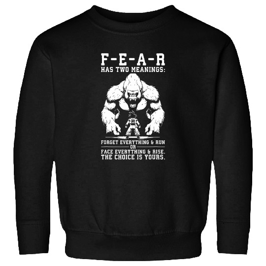 Fear Train Insaiyan Anime Gym Fitness Workout Motivational Sweatshirts