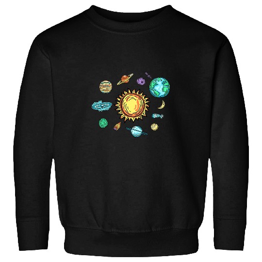 Astronaut Job Space Planet System Asteroid Galaxy Universe Sweatshirts