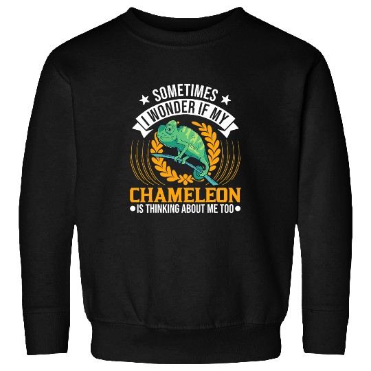 Chameleon Pet I wonder if my Chameleon is thinking about me too Chameleon 2 Sweatshirts