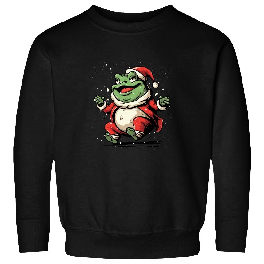 Frog Pet Christmas Merry xmass Frog Owner Amphibian Toad 7 Sweatshirts