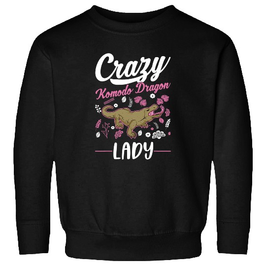 Komodo Pet crazys Komodo Dragon Lady Monitor Lizard Girl Sweatshirts