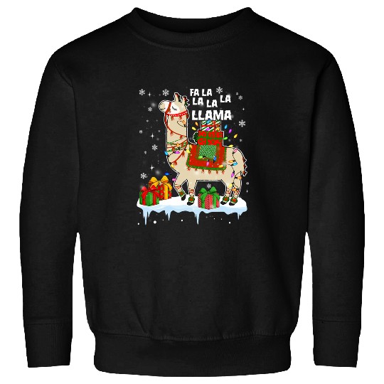 Llama Pet Fa La La Llama  Llama Christmas  Women Men Kids Sweatshirts