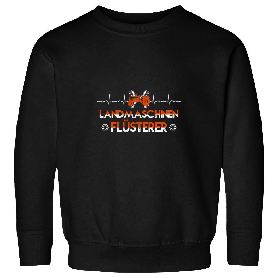 Tractor Fun driving Mens Agricultural Mechanic Agriculture Tractor Heartbeat Sweatshirts