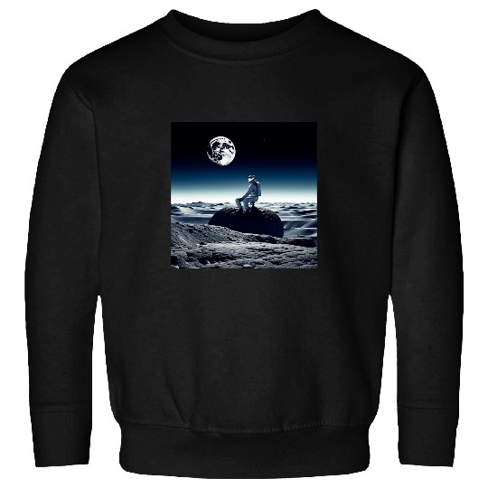 Astronaut Job on a Planet with Moon Space Astronomy Sweatshirts