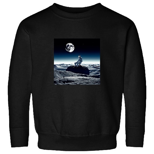 Astronaut Job on a Planet with Moon Space Astronomy Sweatshirts