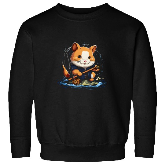 Hamster Pet Rod and Reel SetPonds Aquarium Underwater Sweatshirts