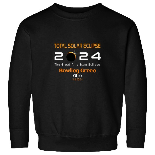 Sport Bowling Total Solar Eclipse Path 2024 Bowling Green Ohio OH Totality Sweatshirts