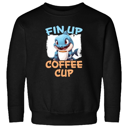 Shark Pet Coffee Shark Lover Marine Biology Caffeine Drinker Animal Sweatshirts