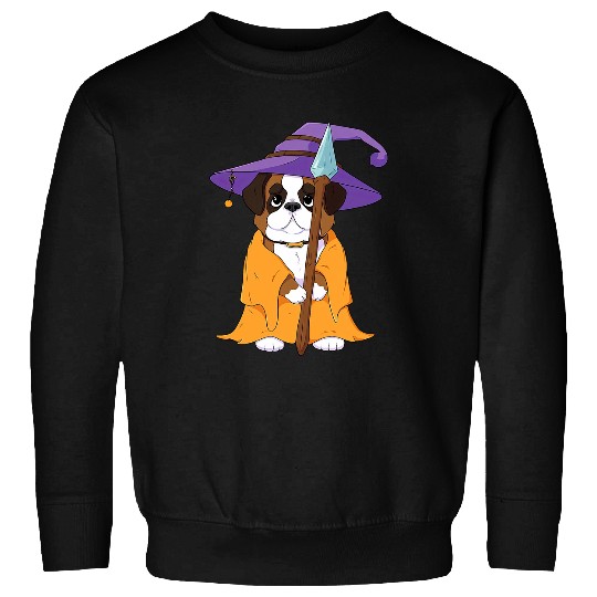 Saint Bernard Pet Wizard Funny Dog Magic Sweatshirts