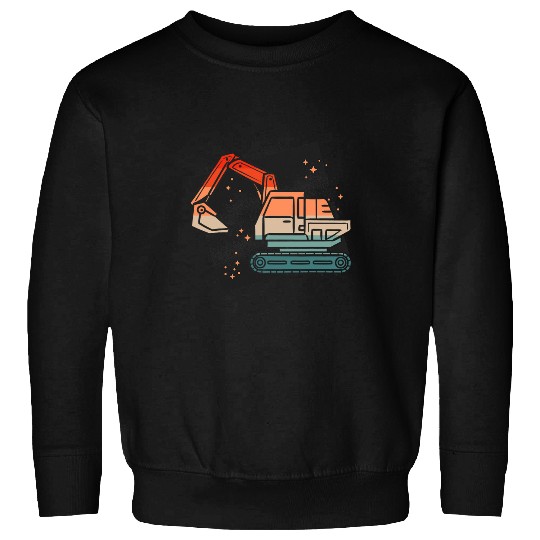 Excavator Fun Construction Work Excavator Lover Kids Toddlers Excavator 1 Sweatshirts