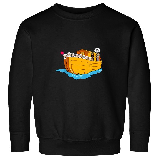 Sheep Pet Noah Ark Boat Sheep Religious Christian Sheep Lovers Sweatshirts