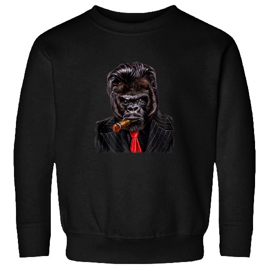 Gorilla Pet as a Mob Boss Sweatshirts