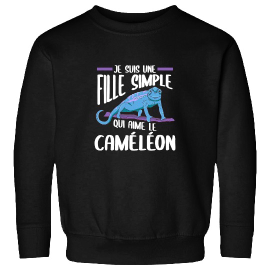 Chameleon Pet Je Suis Un Simple Girl Who Loves Sweatshirts