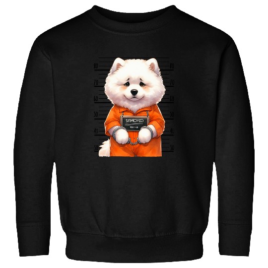 Samoyed Pet funny animal cut prisoner dog for dog holders lovers Sweatshirts