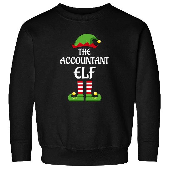 Accountant Job Elf Family Matching Group Christmas Sweatshirts