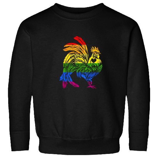 Chicken Pet Rainbow Cock Love Gay Lesbian Lgbt Pride Chicken Tee Lover Sweatshirts